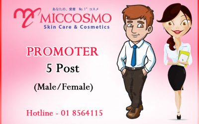 Promoter (Male/Female) – 5 Post